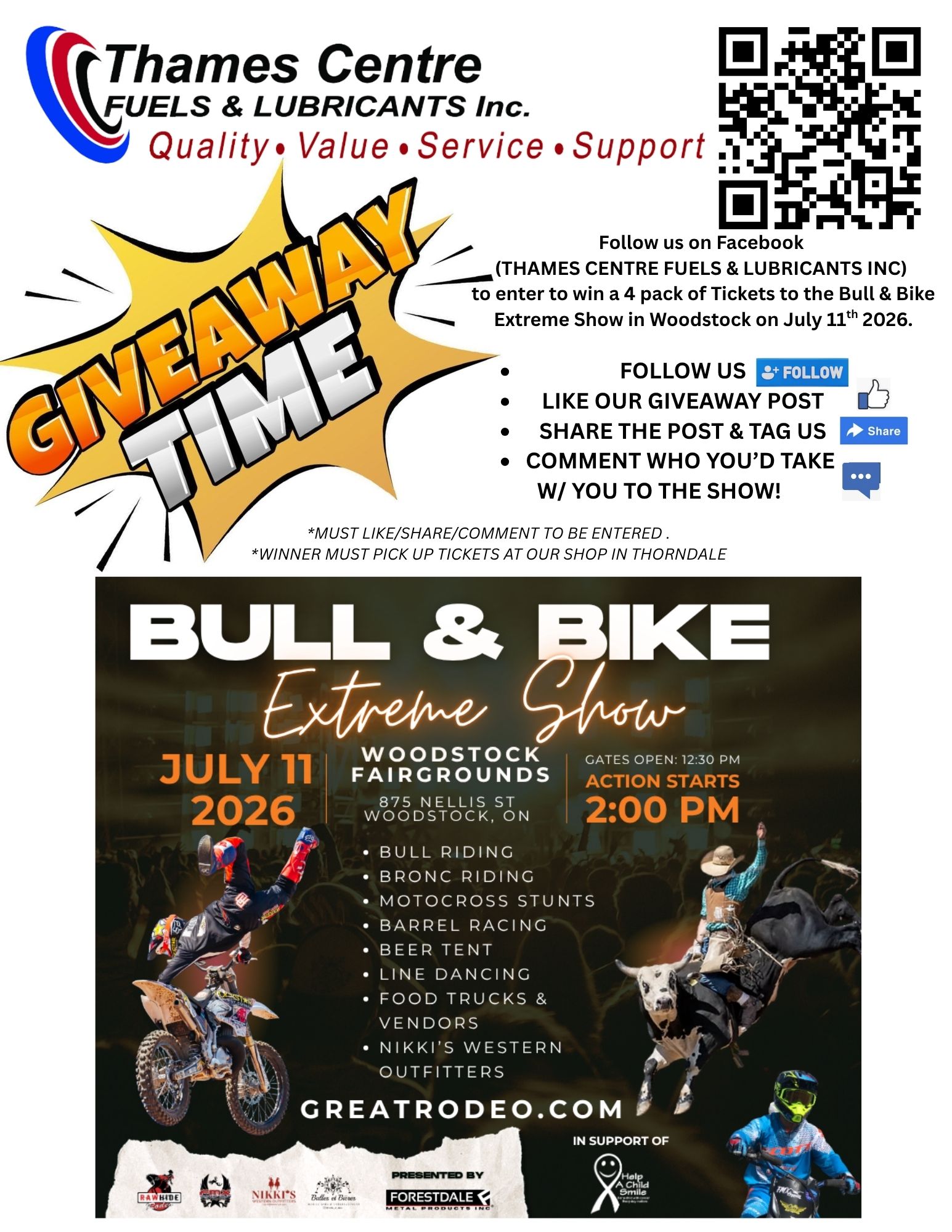 Bull & Bike Giveaway